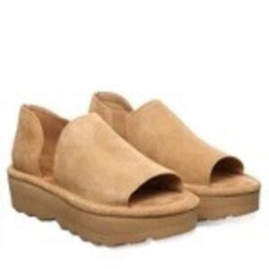 BEARPAW SAIL Platform Sandals Size 8